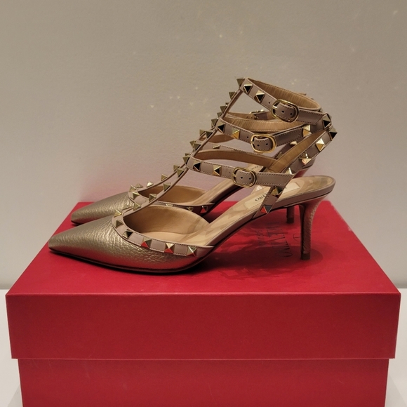 VALENTINO Kitten Heel Rockstuds 39 - Picture 3 of 7